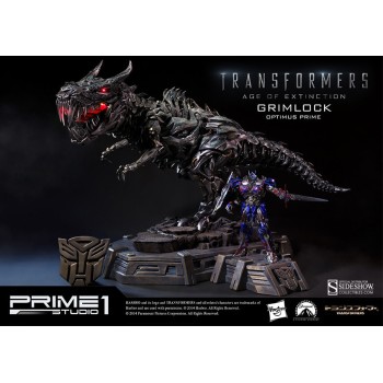 Transformers Age of Extinction Museum Master Line Statue Grimlock Optimus Prime Version 61 cm